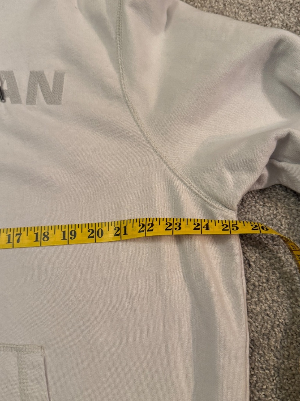 Mens XL American Eagle light grey hoodie - Picture 5 of 6